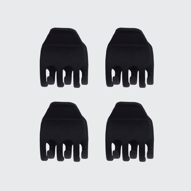 Eco-Friendly Mini Claw Clips 4pc set - Black