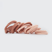 Elastic Hair Ties 20 Pack - Blush