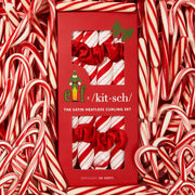 elf x Kitsch Satin Heatless Curling Set - Candy Cane