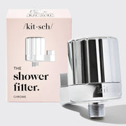 Shower Filter + Shampoo & Conditioner 4pc Set - Chrome