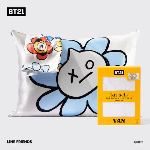 BT21 meets Kitsch Satin Pillowcase - VAN