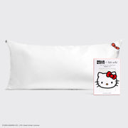 Hello Kitty x Kitsch Pillowcase King - Solid Ivory Hello Kitty Bow