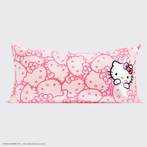 Hello Kitty x Kitsch Pillowcase King - Pink Hello Kitty Faces