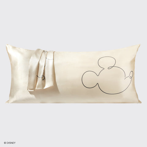 Kitsch & Mickey and Minnie King Pillowcase Bundle - Cream