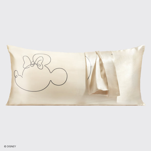 Kitsch & Mickey and Minnie King Pillowcase Bundle - Cream