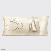 Kitsch & Mickey and Minnie Satin Pillowcase King Mrs. Mouse - Cream