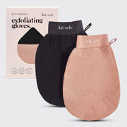 Exfoliating Glove 2pc - Black & Terracotta