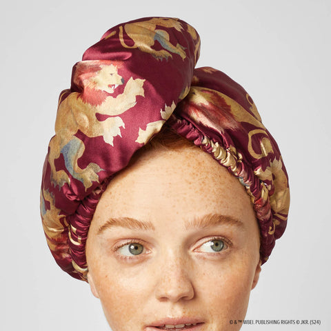 Harry Potter x Kitsch Satin-Wrapped Hair Towel - Gryffindor