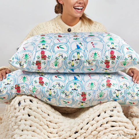 elf x Kitsch Satin Pillowcase King - North Pole