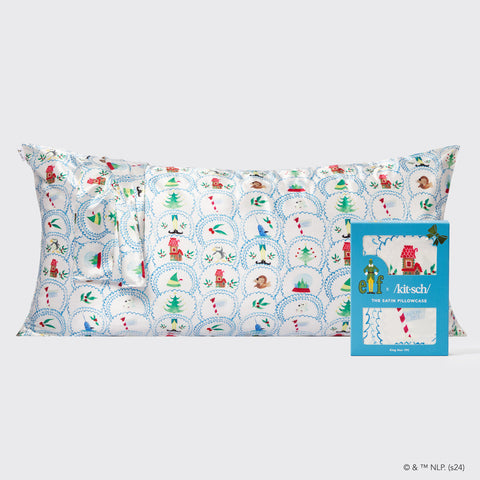 elf x Kitsch Satin Pillowcase King - North Pole