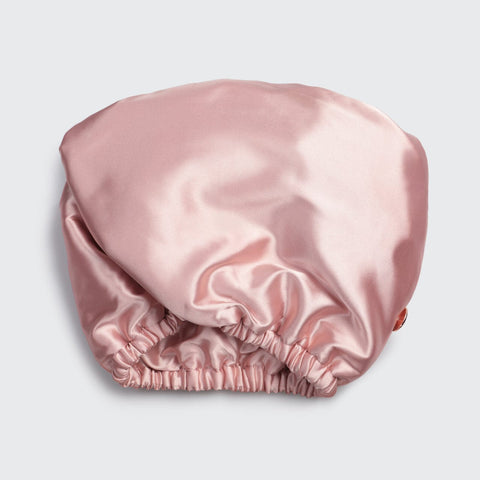 Satin-Wrapped Hair Towel - Blush