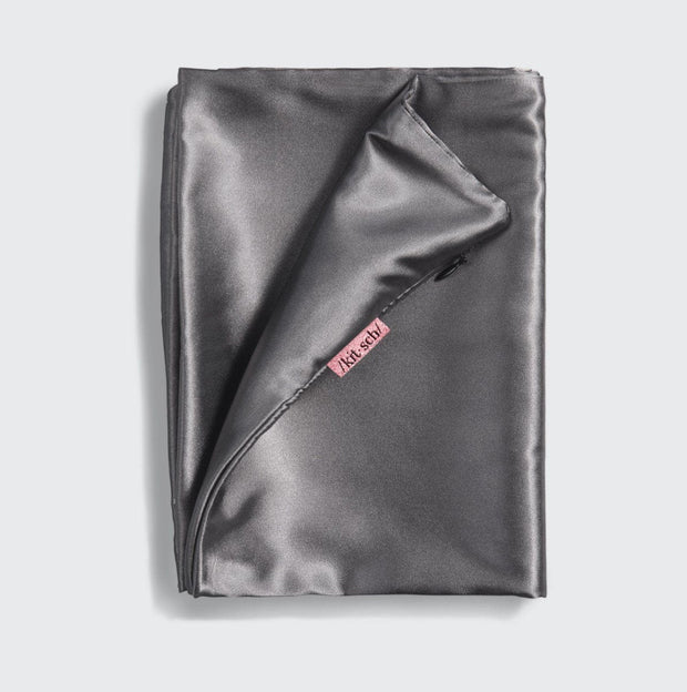 Satin Pillowcase - Charcoal Grey